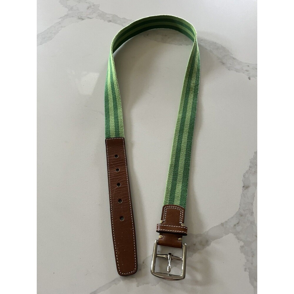 Coach Green Stripe Men’s Women’s  Belt 42”
